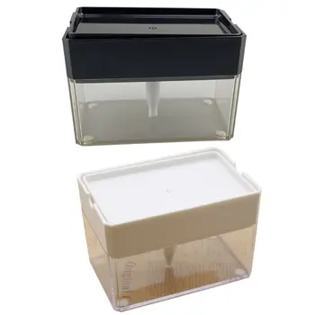 

2-in-1 Soap Pump Dispenser With Sponge Holder Liquid Dispenser Container Hand Press Soap Organizer Kitchen Cleaner Tools New