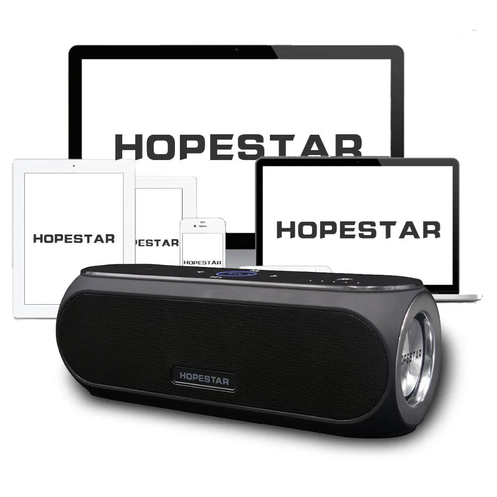 HOPESTAR H19 NFC Touch pad bluetooth динамик уличный портативный беспроводной мини-стереоколонка шокирующий сабвуфер Колонка power bank