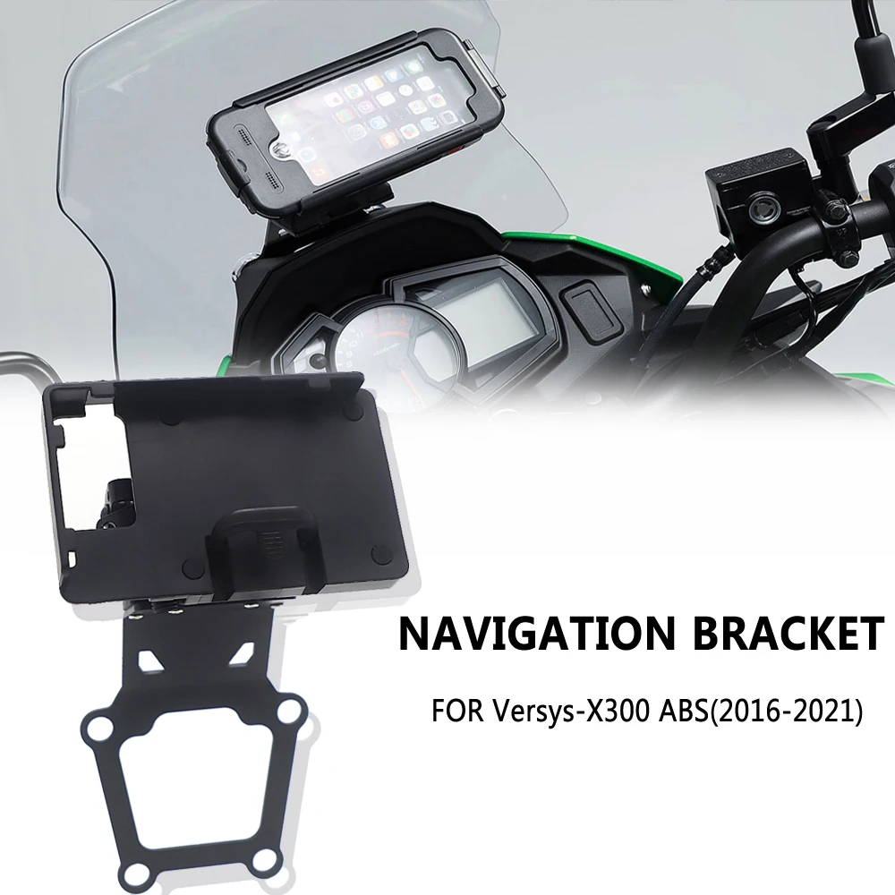 

2021-2016 FOR KAWASAKI Versys-X300 NEW Motorcycle Accessories Navigation Bracket GPS Mount Versys X300