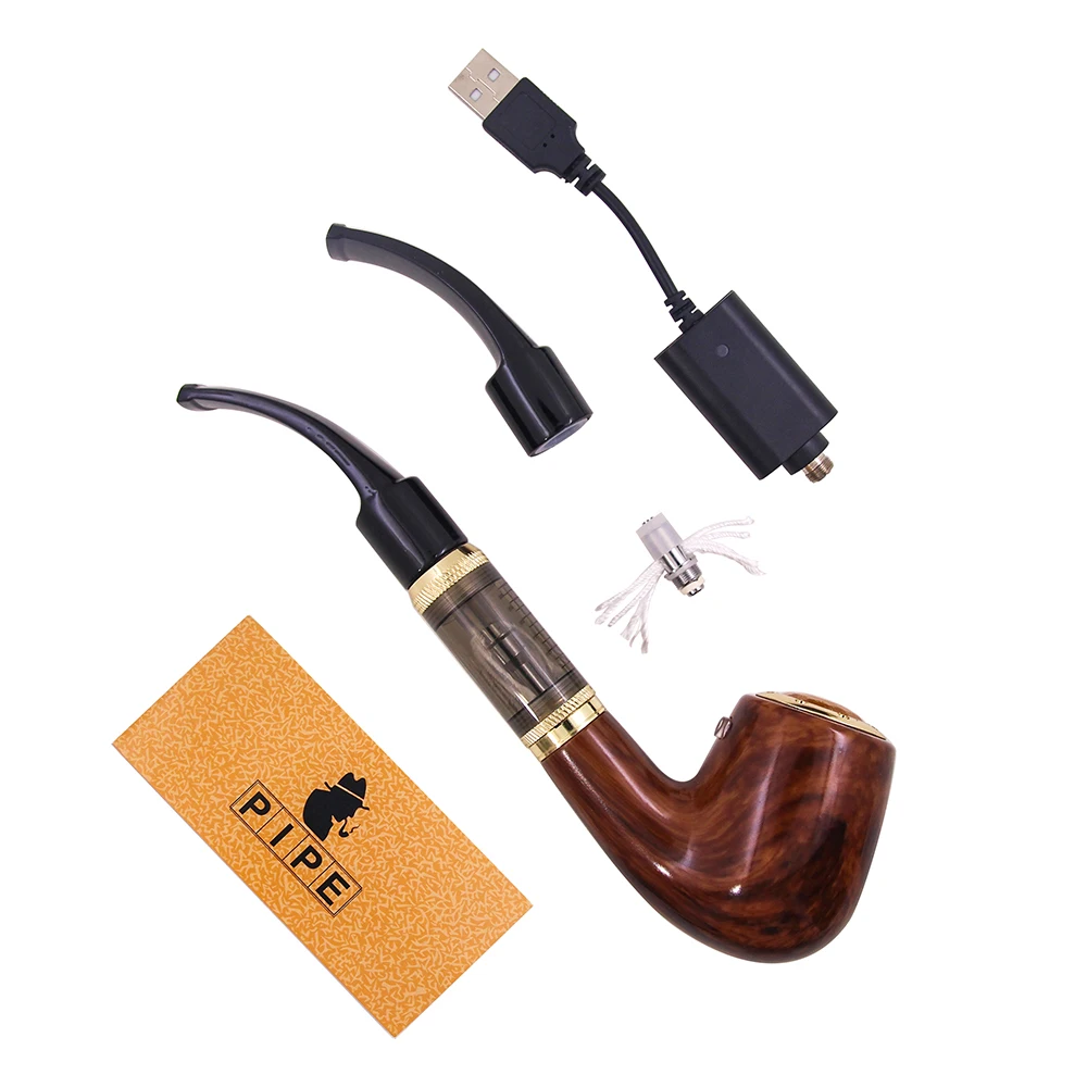 Original Hugo Vapor Pipe Pen Vaporizer E-pipe Old-fashioned Mod Starter Kit Builtin Battery Manual Switch Adjustable Voltage Oil (4)