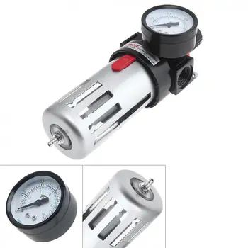 

Air Compressor 0-1.0mpa Adjustable Oil Water Separator Regulator PT1/2mm Caliber with Gauge