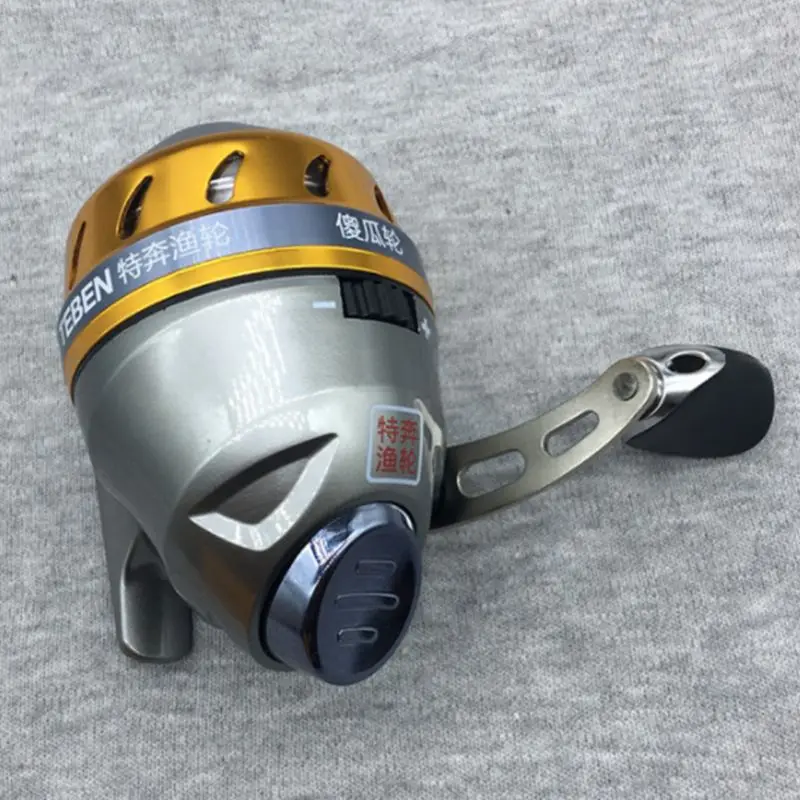Simple Slingshot Fishing Reel Spinning Hand Wheel 2 BB Catapult Outdoor Hunting Closed Fishing Wheels