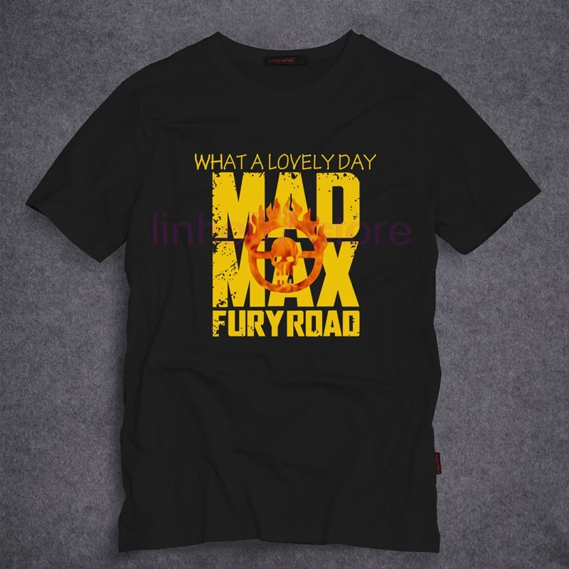 2019 new summer T-shirts Hot Sale Mad Max 4 Fury Road T shirt Men's Short Sleeve Cotton Tee Shirts Tops | Мужская одежда
