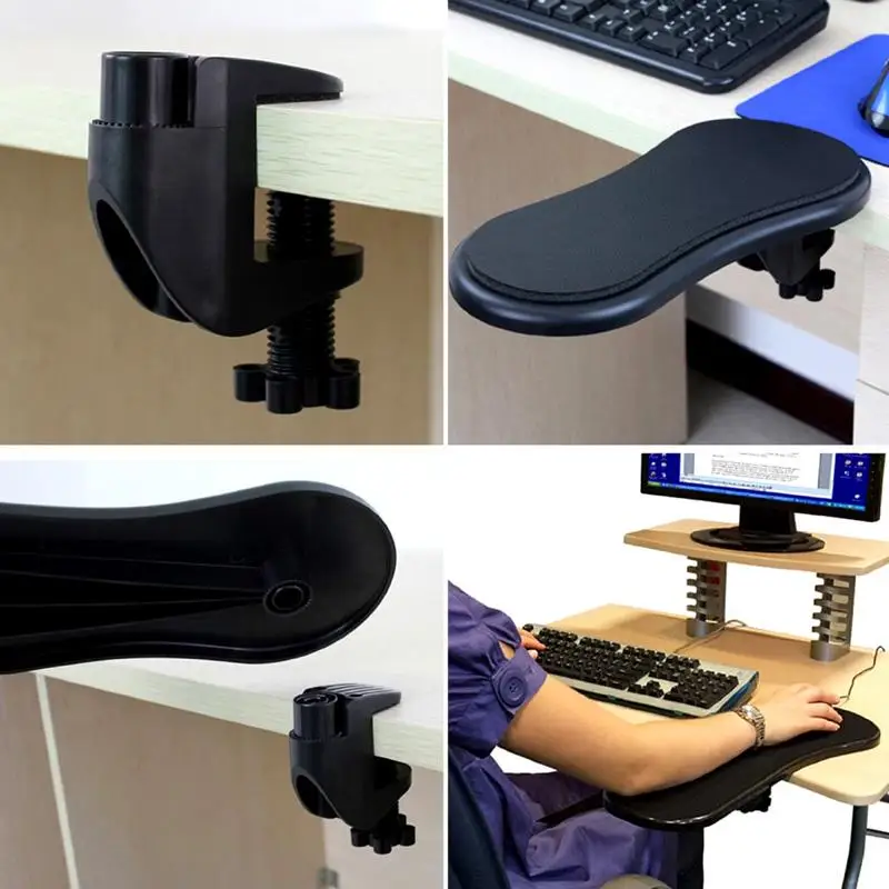  Desk Attachable Cmputer Table Arm Support Mouse Pads Arm Wrist Rests Chair Extender Hand Shoulder P