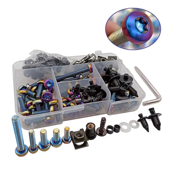 

M5 M6 Aluminum Motorcycle Fairing Screws Bolts Kit Inner Hexagon Motorbike Mount For Suzuki gsxr 1000 1100 400 600 750 GSXR1000