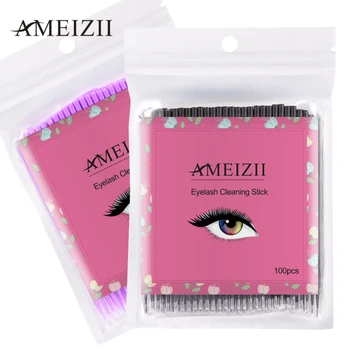 

Hot Multi-function Professional Graft Eyelash Extensions Brushe Mini Individual Disposable Mascara Applicator Cleaning Stick