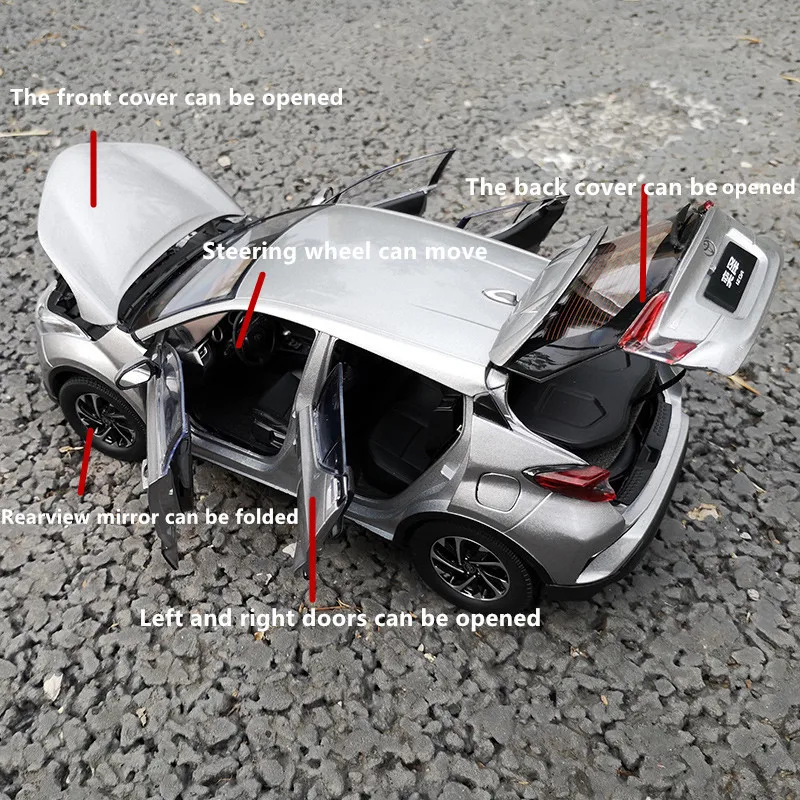 1:18 литая под давлением модель автомобиля для Toyota IZOA миниатюрная коллекция литая под давлением модель металлический автомобиль костюм игрушки для детей подарок на день рождения