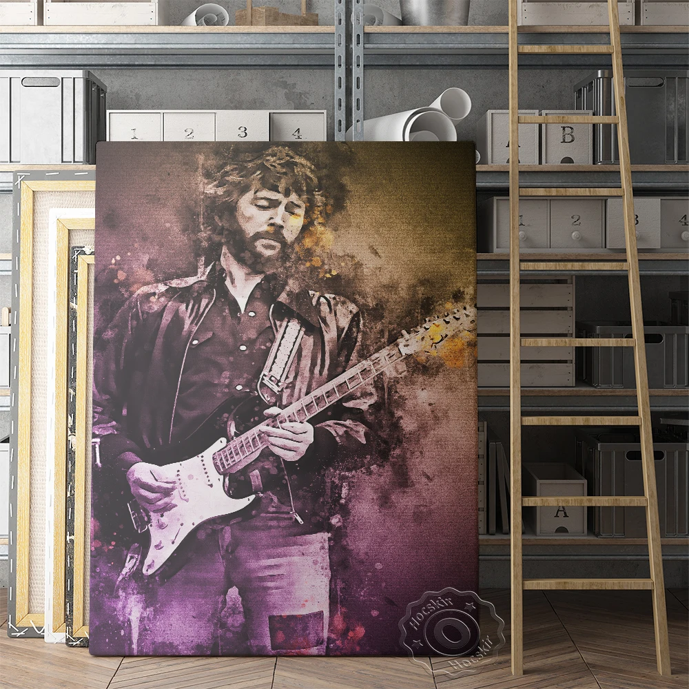 エリック・クラプトンのファンがポスターを集める、英語の