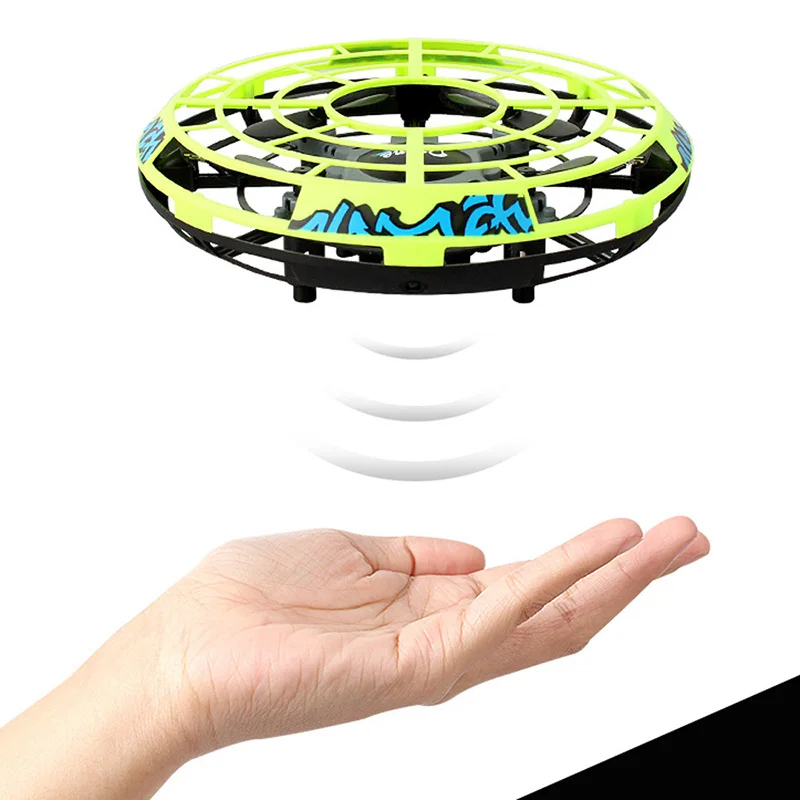 Mini Flying UFO RC Drone Hand Sensing Helicopter Model Quadcopter Anti-collision flayaball Electric Aircraft Toys For Children