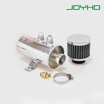 

750ML Aluminum Oil Catch Fuel Tank Part with Drain Valve Breather Filter Compact for Refitted Vehicle of All Model