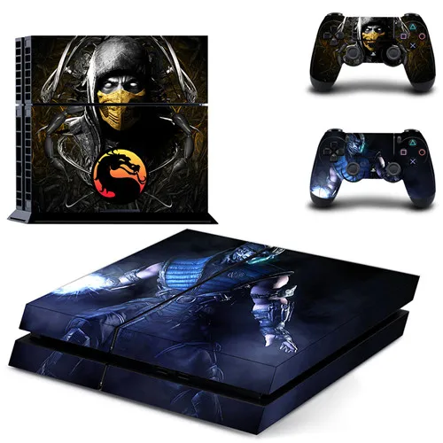 Mmoral Kombat 11 полное покрытие лицевые панели наклейка для PS4 Наклейка для playstation 4 консоль и контроллеры наклейка для PS4 виниловая наклейка - Цвет: QPTM0074