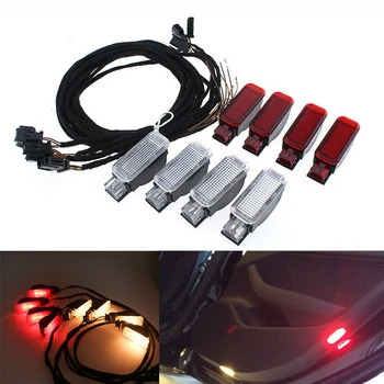 

12V Door Light 8Pcs set For A3 8P A4 S4 B8 A6 S6 C7 TT 8J High quality