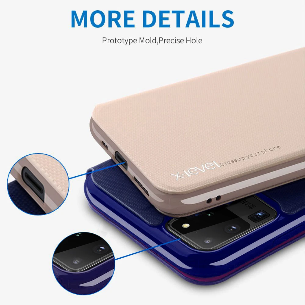 Роскошный чехол бумажник для телефона Samsung Galaxy S20 Ultra S9 Plus S10 S10E Матовый кожаный с