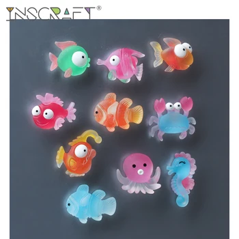 

10pcs 3D Sea World Fish Fridge Magnets Cute Cartoon Marine Organism Refrigerator Magnets Goldfish Fridge Decoration