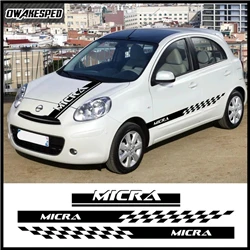 Auto Motorhaube Aufkleber Für Nissan-Micra Racing Sport Streifen Auto Motor  Abdeckung Decor Aufkleber Carbon Fiber Außen Zubehör - AliExpress