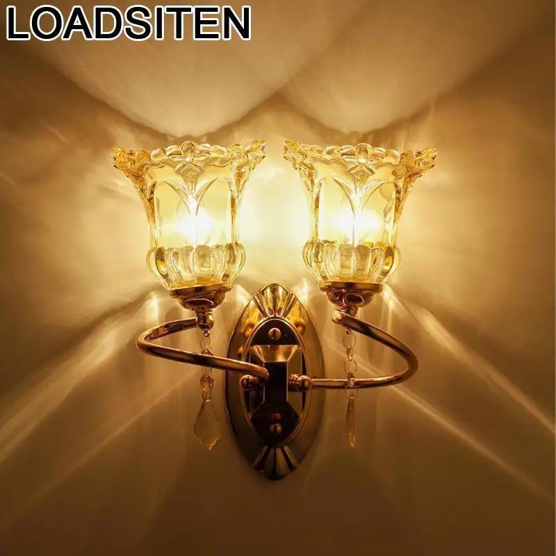 Kinkiety Vintage Lamp Cama Lampara De Pared Interior Applique Murale Luminaire For Home Crystal Wandlamp Wall Bedroom Light Kinkiety Vintage Lamp Cama Lampara De Pared Interior Applique Murale Luminaire For Home Crystal Wandlamp Wall Bedroom Light