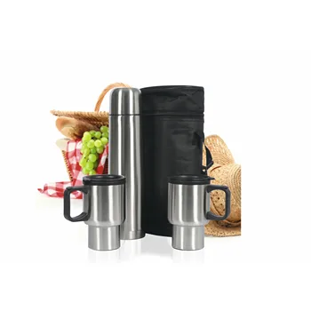 

SET 4 PCS TRAVEL THERMOS 1.0L INOX 18/10