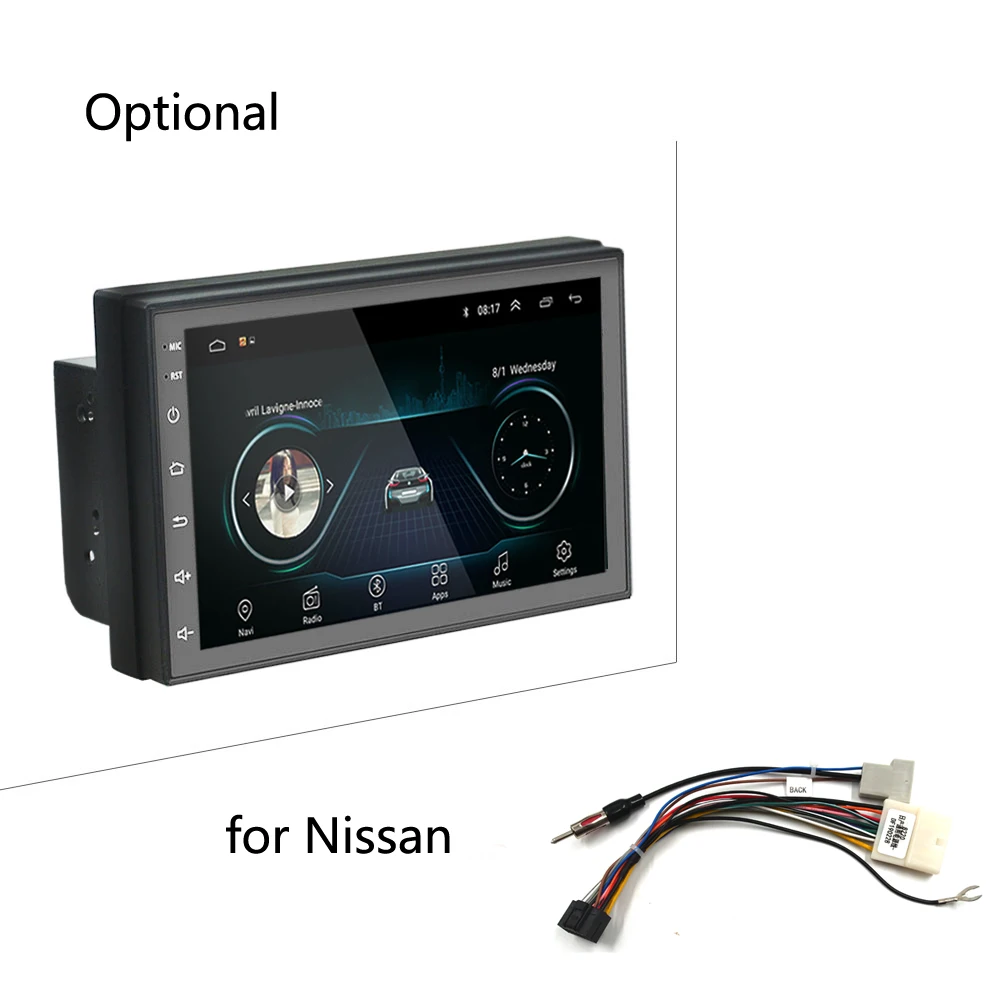 

7 inch Car Multimedia Player 2 din Android Car Stereo Radio Bluetooth WIFI Audio Mirrorlink MP5 Player With Rear Camera