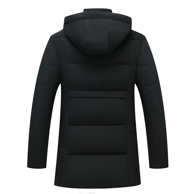 ICPANS размера плюс XXXL 4XL зимняя длинная Мужская парка с капюшоном водонепроницаемая Повседневная Pacthwork зимняя куртка мужская обычная теплая на молнии