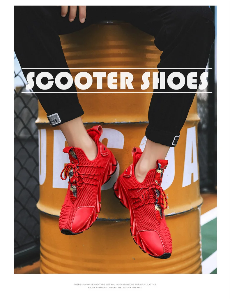 Damyuan, зимние популярные модные удобные мужские кроссовки с лезвием, роскошные уличные Нескользящие беговые кроссовки для отдыха, большой размер 46