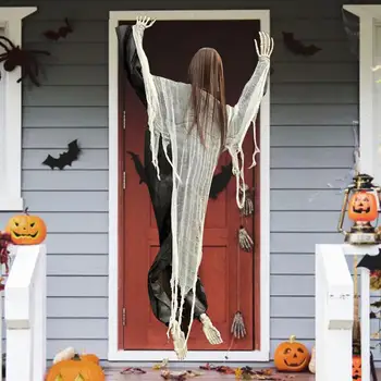 

Upgraded Halloween Faceless Wall Climbing Ghost Realistic Haunted House Props As Real Scary Corpses Body Flexible Universal
