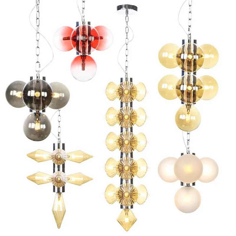 

Европейский современный простой просторный ресторан столовая Кофейня одежда бар коробка Лампа Cdelier