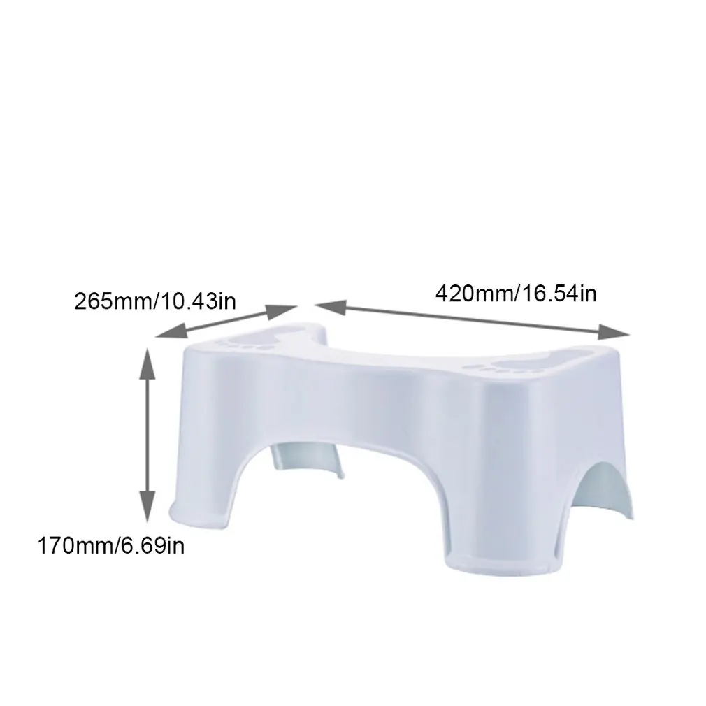 Bathroom Squatty Potty Anti-slip Foot Design Toilet Stool Children Pregnant Woman Seat Toilet Foot Stool for Adult Men Women Old