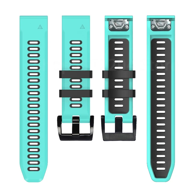 22 26MM Quick Release Bracelet Silicone Watch Wrist Band Strap For Garmin Fenix 6 6X Pro Fenix 5 5X Forerunner 935 945 Wirstband Mg-Bk