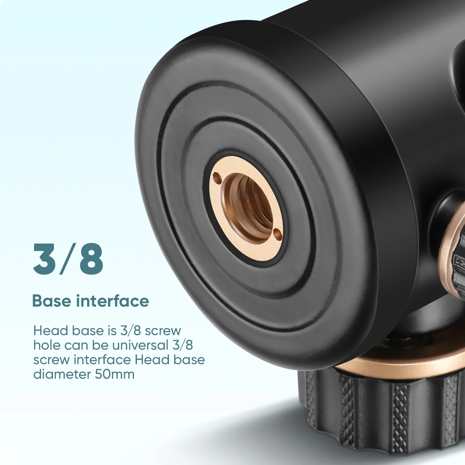 Ball Head for Tripod Rotating Head 360-degree Panoramic 1/4 to 3/8 Screw Tripod