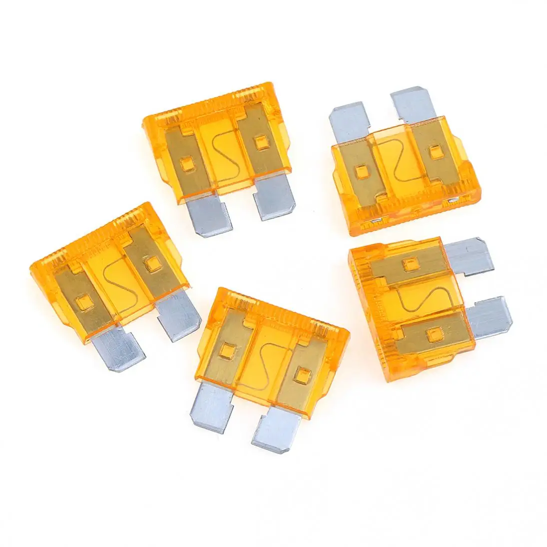 120Pcs/Set Colorful Medium Size Blade Car Fuse Assortment Set with Plastic Box for Cars New