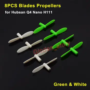 

8PCS NEW Rotor Blades Propellers Spare Parts For Hubsan Q4 Nano H111 Quadcopter