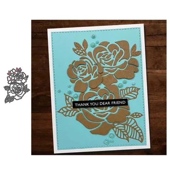 

New rose decorative metal cutting mold DIY clip/album decorative embossing DIY paper card