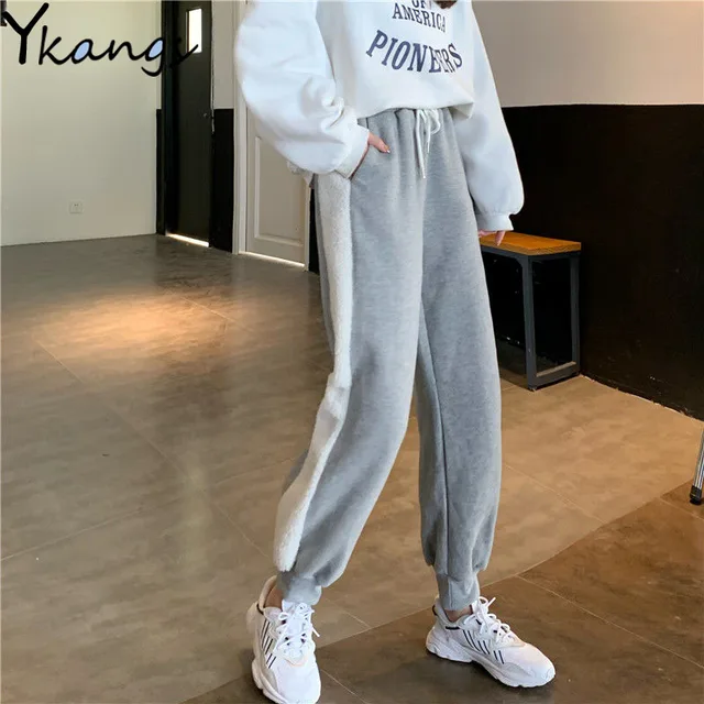 striped joggers womens