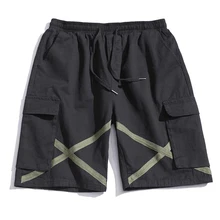 Летние мужские военные карго шорты новые армейские камуфляжные шорты мужские хлопковые свободные рабочие повседневные короткие штаны мужские с карманами на коленях