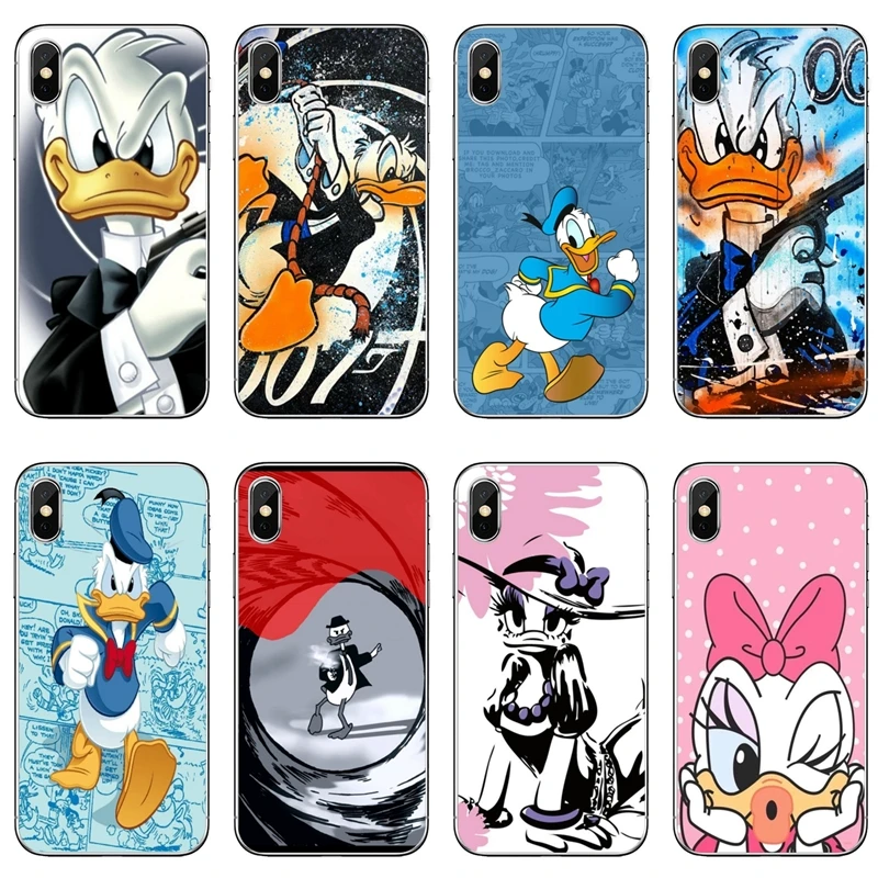 Для huawei Коврики 20 10 9 P30 P20 P10 P9 pro Lite P Smart плюс прозрачный чехол с рисунками из мультфильмов чехол с Дональдом и Дейзи Дак