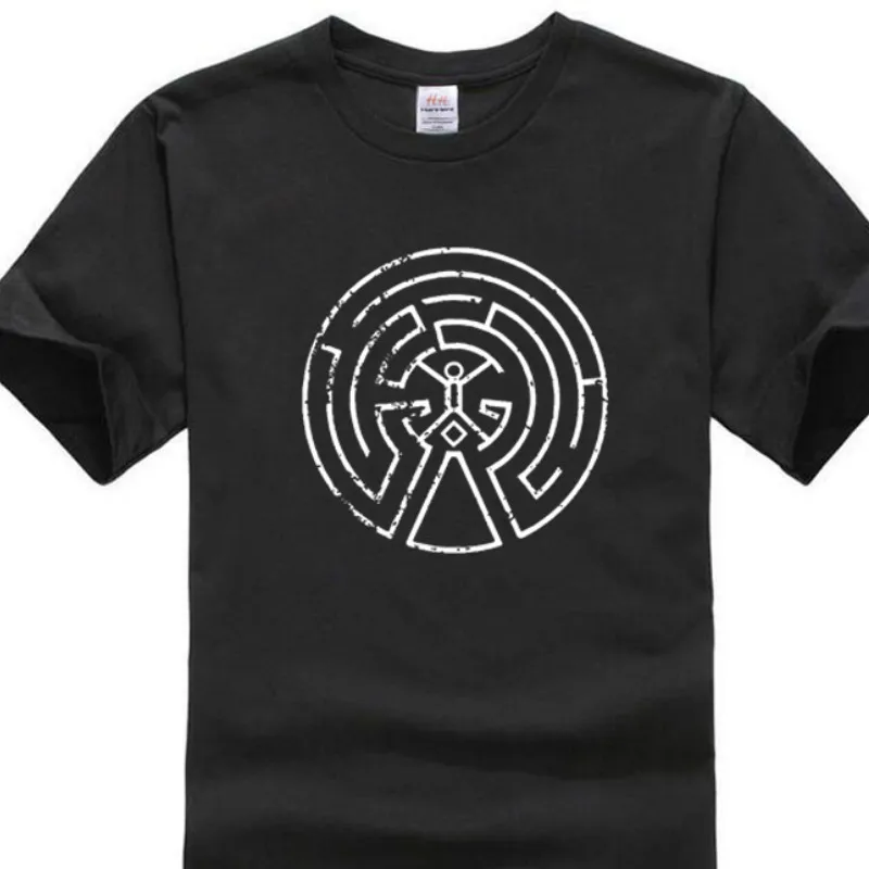 Hanhent Westworld Maze мужские хлопковые футболки 2018 с коротким рукавом и круглым вырезом
