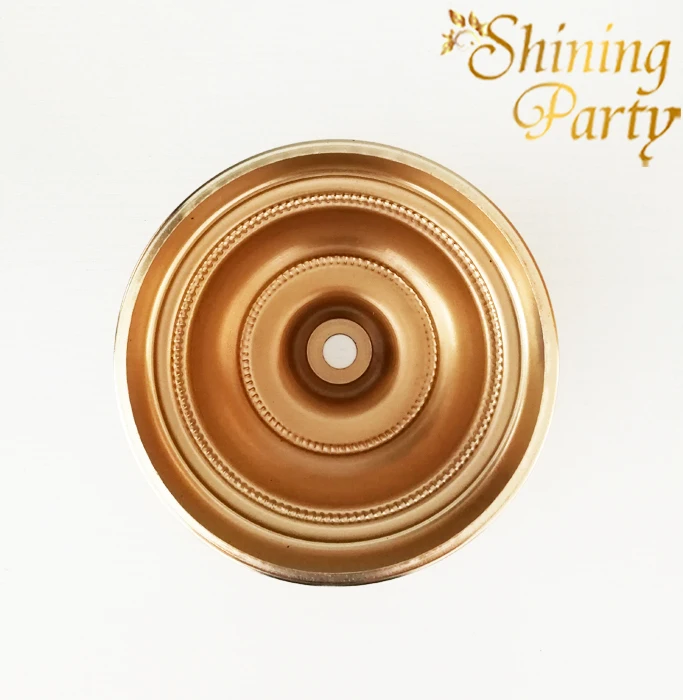 3Pcs/lot Dia11cm * H5cm Lamp Metal Base Bottom With M10 Middle Hole Candle Holder Base Lighting Accessories DIY