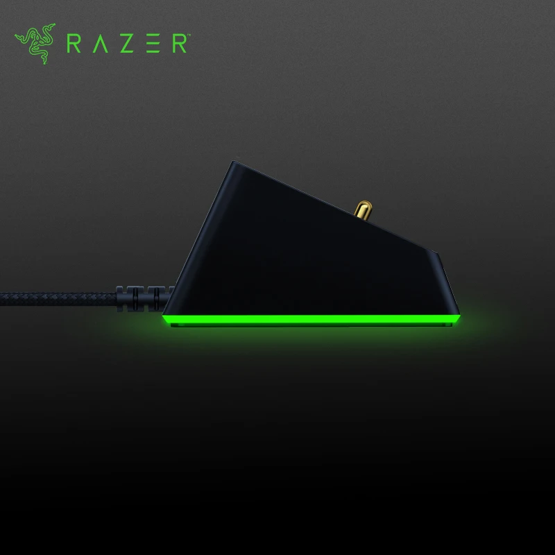 Razer Mouse Chroma Dock Dock Doca Magnética com Status de Carga Iluminação Rgb Cromada Pés Gecko Antiderrapantes - Imagem 2