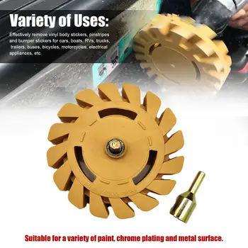 

4 Inch Universal Rubber Eraser Wheel For Remove Car Glue Adhesive Sticker Auto Repair Paint Tool Rubber Eraser Wheel