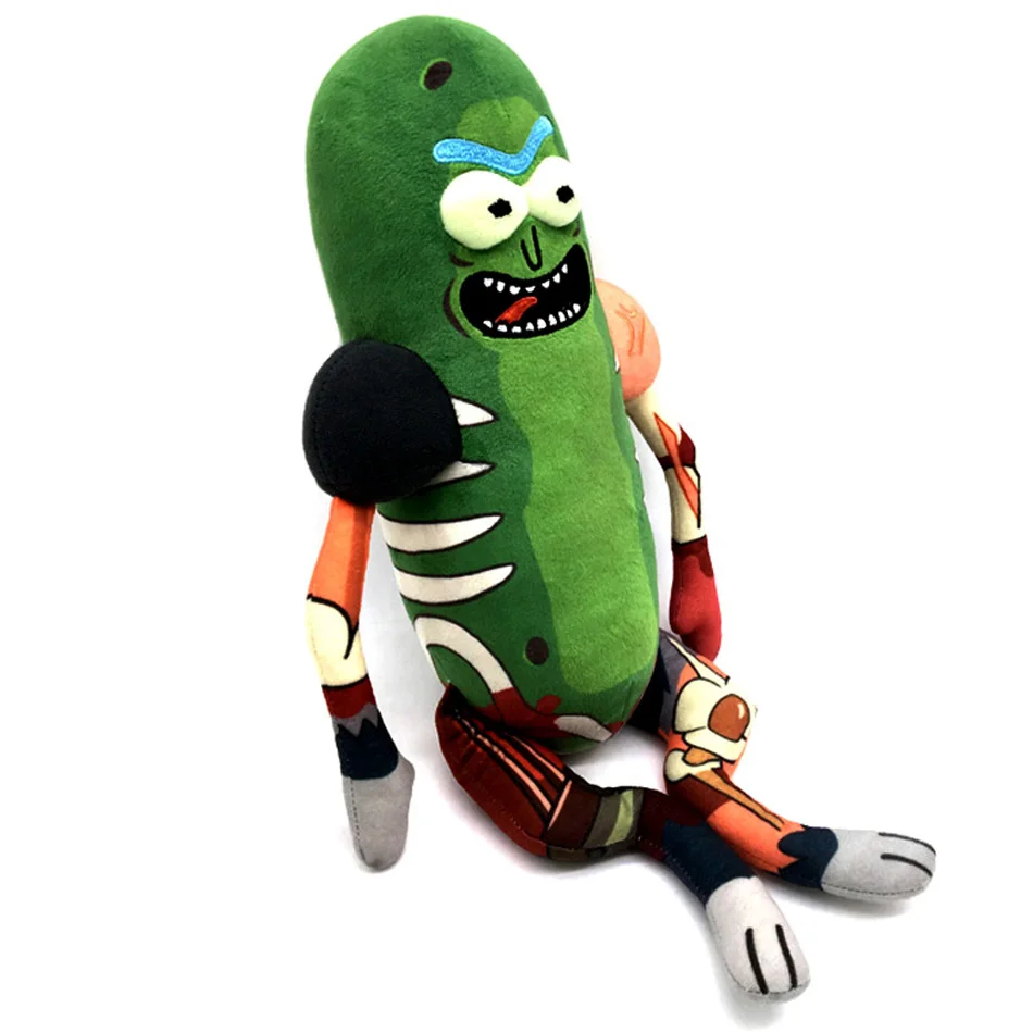 45cm Funny Rick Plush Toys Doll Cute Pickle Rick Plush Soft Pillow Stuffed Toys for Children Kids Christmas Gifts