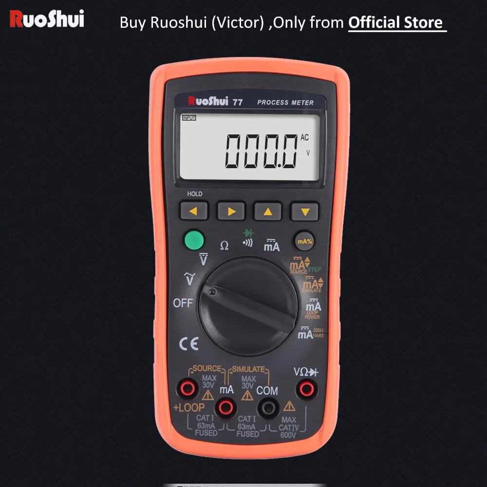 

Victor RuoShui77 Digital Process Multimeter Loop power Multifunctional DMM HART Loop Resistance Multimetro