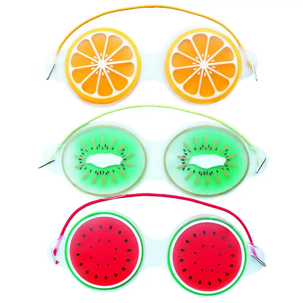 Гелиевая маска для глаз фрукт лимон арбуз форма клубники многоразовая охлаждающая маска для глаз патч для сухой глаз аллергия на усталость облегчение боли