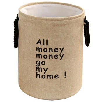 

Laundry Basket Super Large Storage Toy Washing Dirty Clothes Sundries Box Organizer Bin Folding Waterproof Cotton Linen Picnic