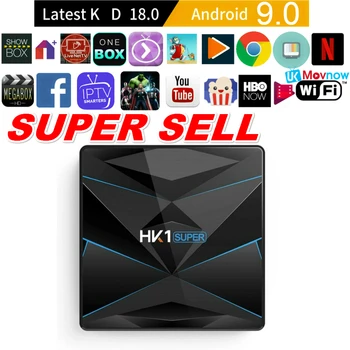 

TTVBOX Android 9.0 TV Box HK1 Super RK3318 2/4GB RAM 16/32/64/128GB ROM 6K H.265 BT4.1 2.4/5.8G Wifi Set Top Box Media Player