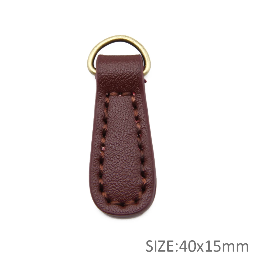 Молния слайдер брелок кожаный кулон 5 шт для изготовления домашнего ремесла ключница, 5Yc8636