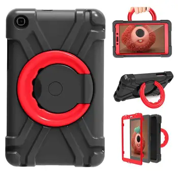 

Kids Case for Samsung Galaxy Tab A 8.0 2019 SM-T290 SM-T295 Coque 360 Rotating EVA Foam Handle Defender Rugged Stand Cover Cases