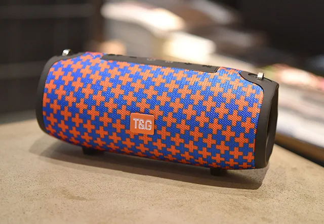 TG125 yellow blue Bluetooth Колонка Беспроводная портативная звуковая коробка 20 Вт стерео сабвуфер fm-радио Бумбокс usb звуковая коробка pc Саундбар для xiaomi - Цвет: TG125 yellow blue
