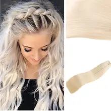 VSR человеческие волосы, 100 г, черный, коричневый, блонд, цвет, машина, Remy, двойной рисунок, толщина, дно, уток, наращивание волос