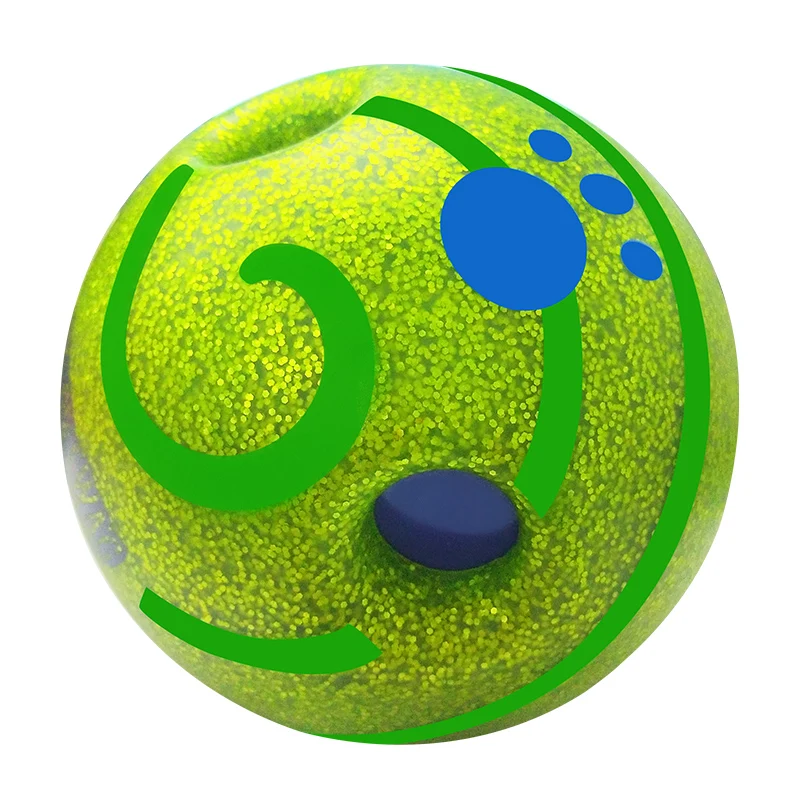 ESALINK 15Cm Wobble Wag Giggle Ball Dog Sound Toy Pet Toys Jumping
