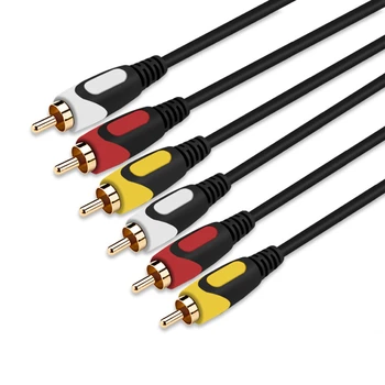 

Three to Three Audio Line of Sight 3rca to 3rca Audio Line Six Head Avline Three to Three KY126